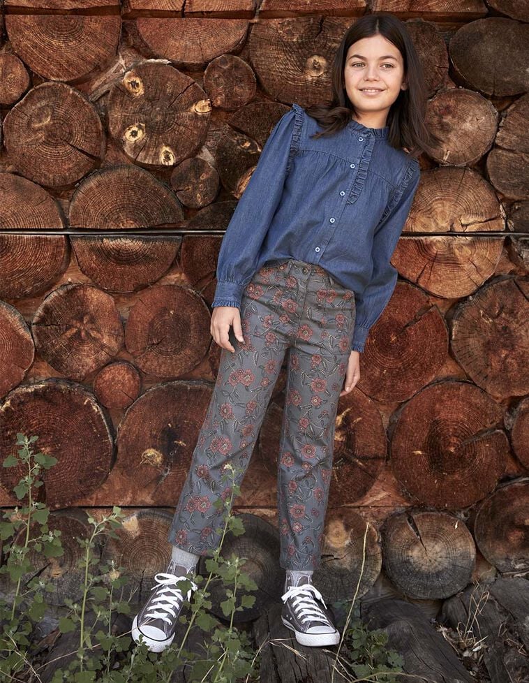 Pantalón estampado verde