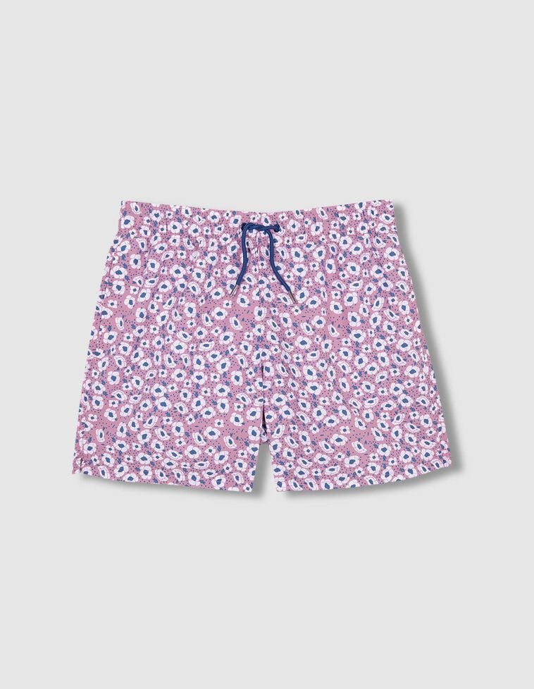 Bañador estampado flores padre rosa