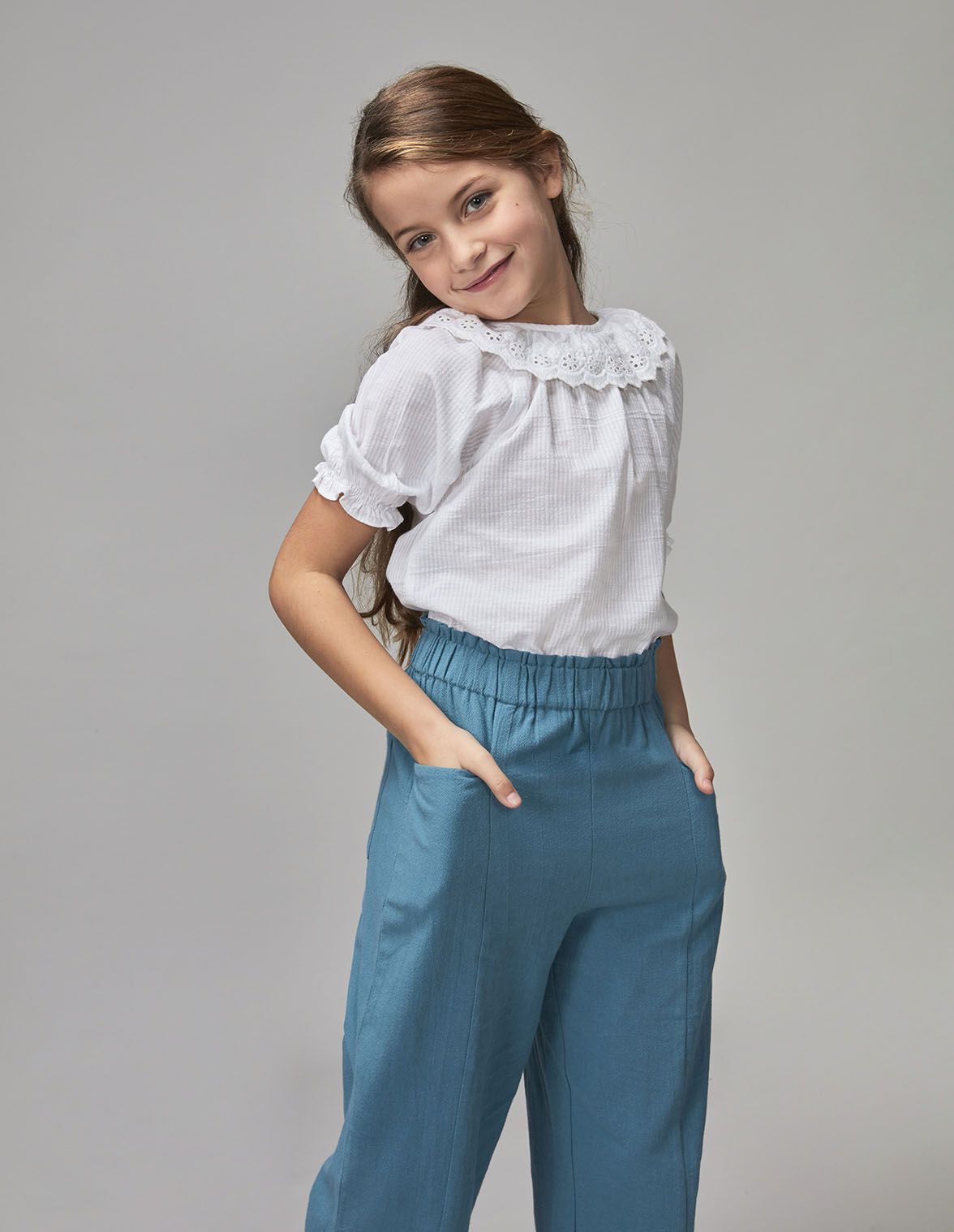 Blusas manga corta para niñas shop