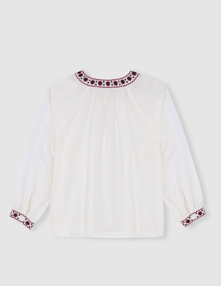 Blusa cruda bordados