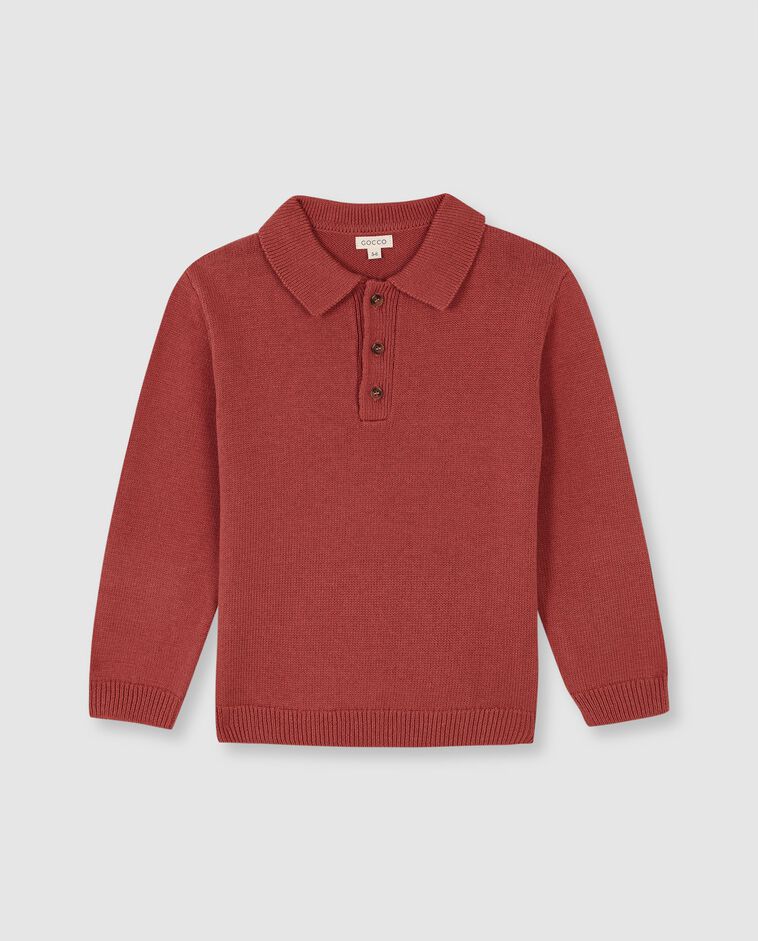 Jersey estilo polo rosa