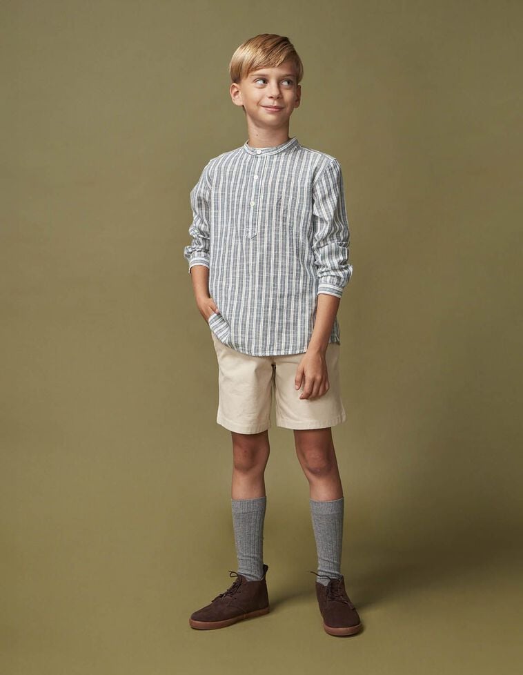 Camisa de rayas verde Camisa de rayas verde