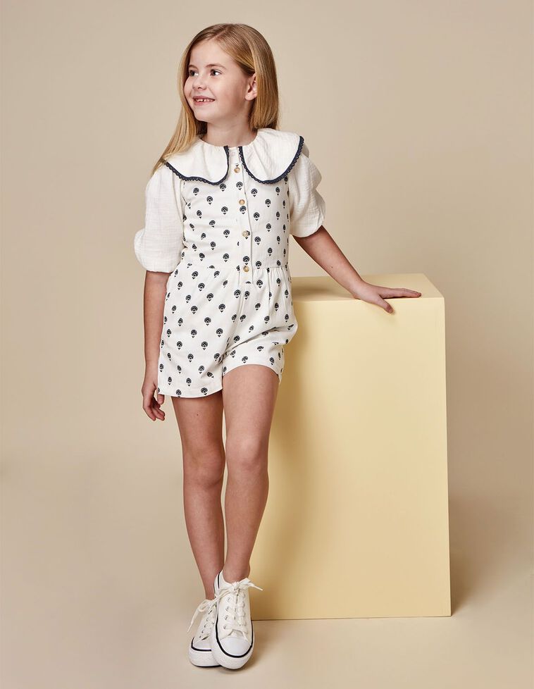 Peto estampado blanco