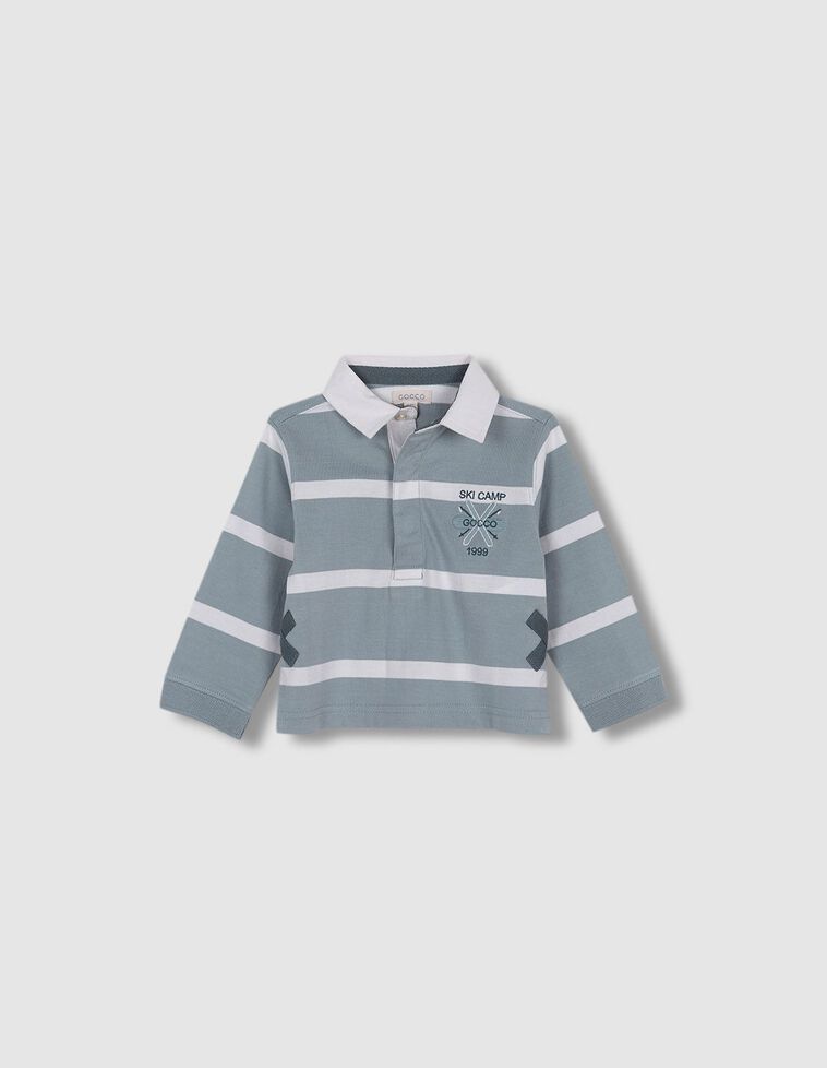 Polo Rayas Ski Azul Nuevo 