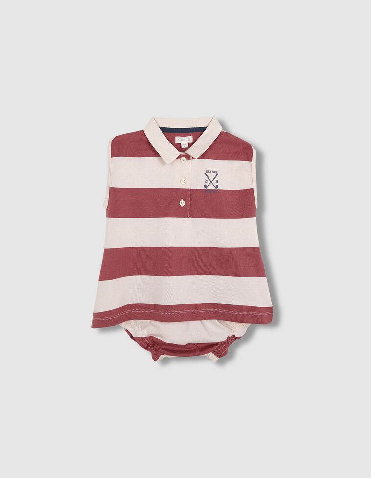 Vestido polo de rayas