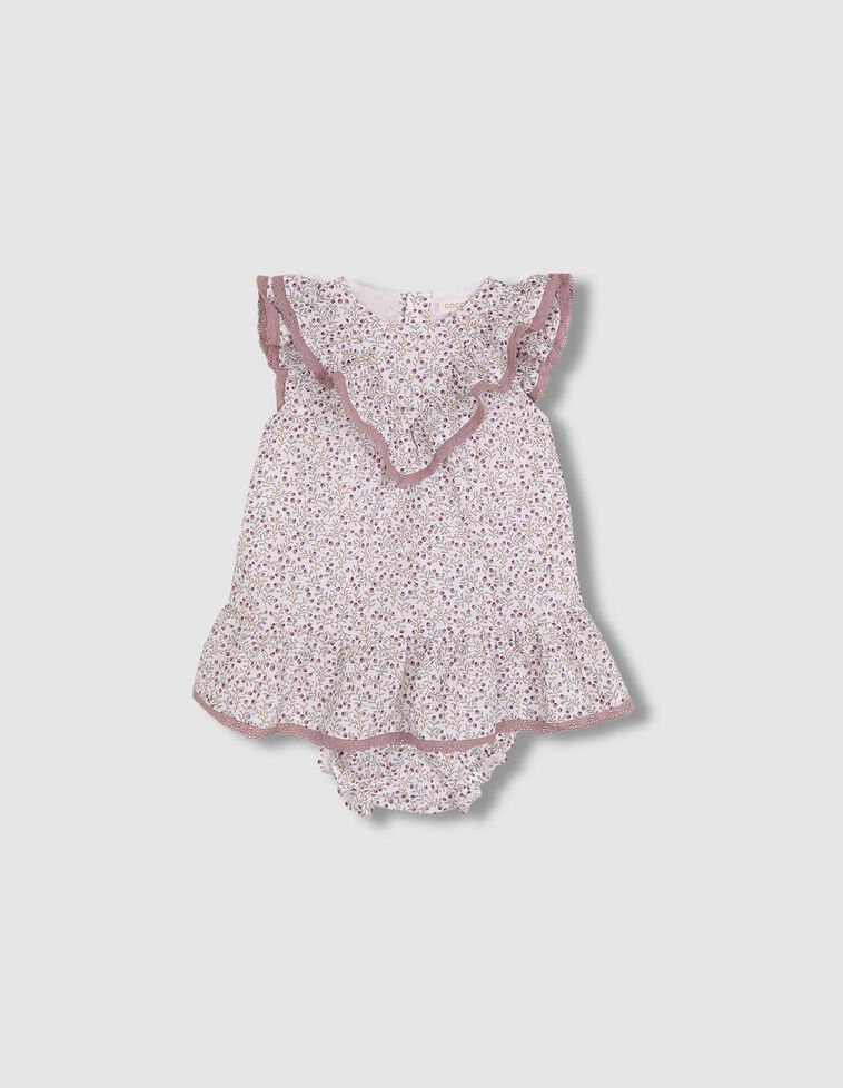 Vestido de florecitas lila