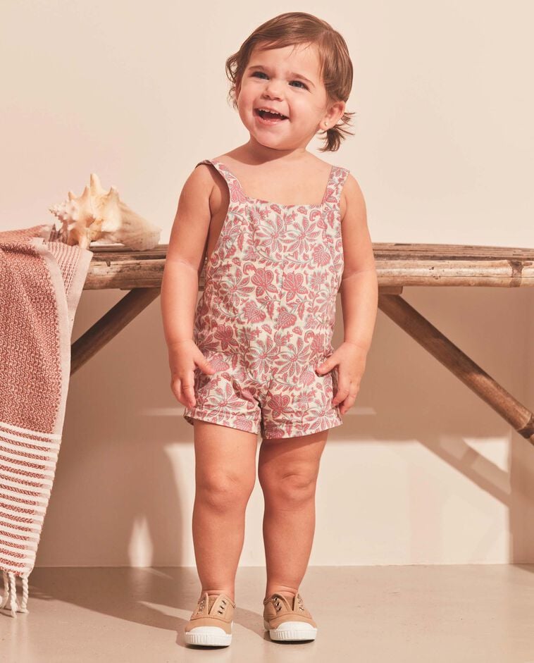 Peto corto de popelin beige claro