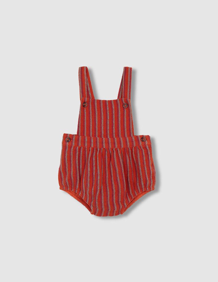 Peto de rayas naranja con lurex