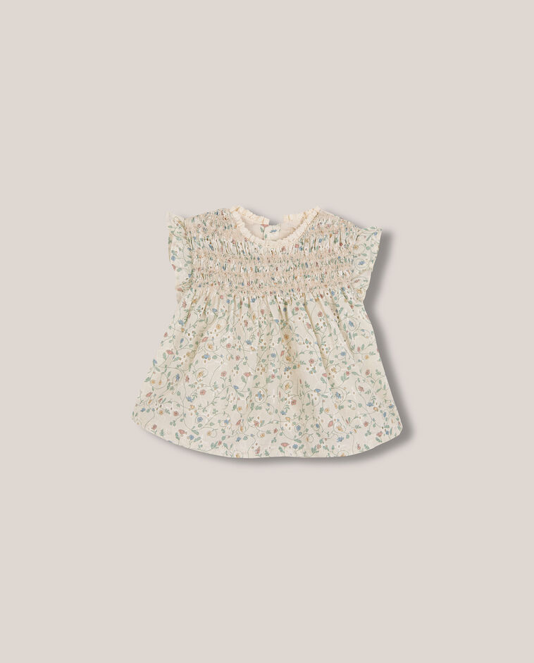 Camisa de flores piedra