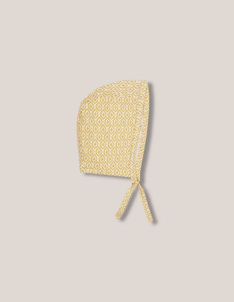 Capota estampado amarillo