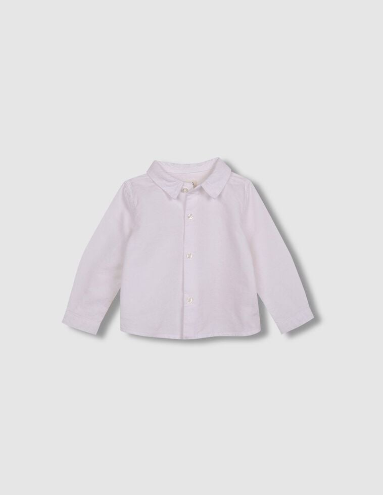 Camisa de oxford blanco