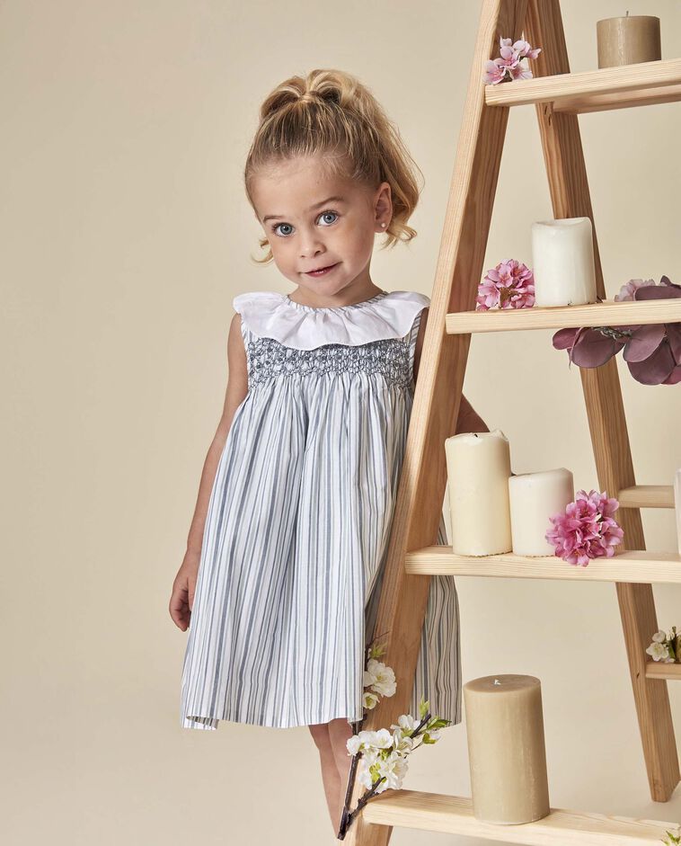 Vestido smock blanco