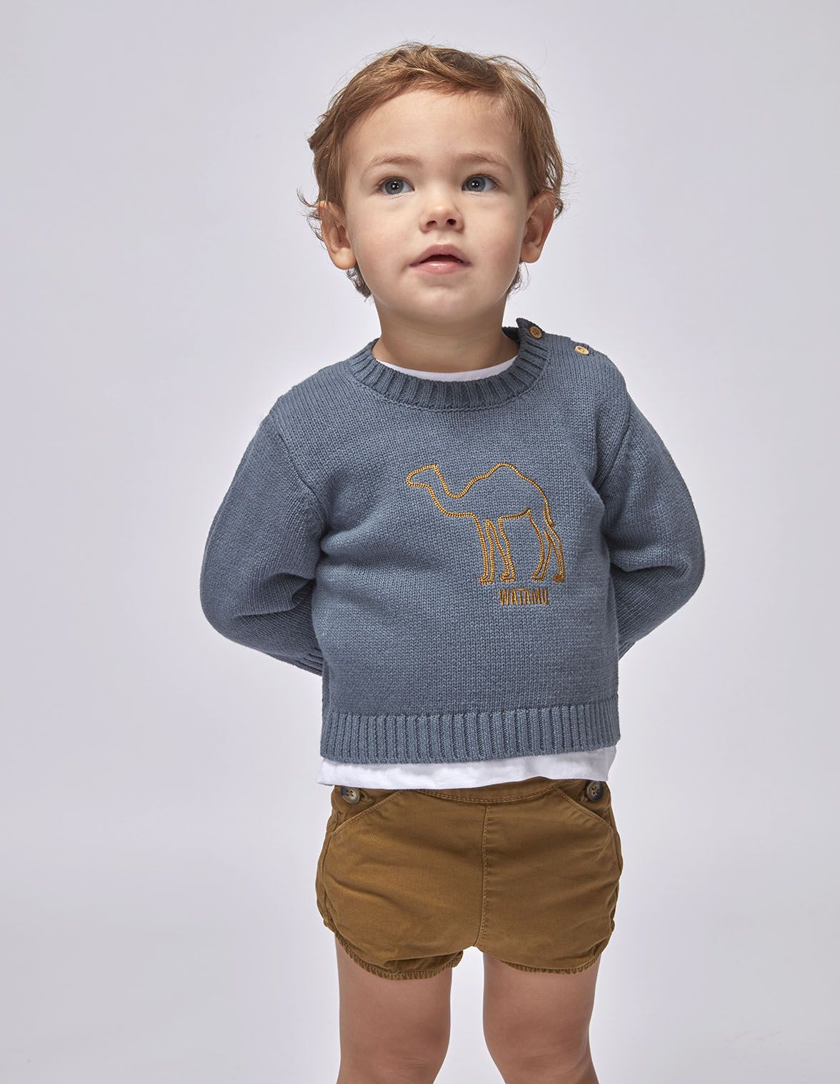 Jersey bolsillo canguro verde para nino bebe Gocco