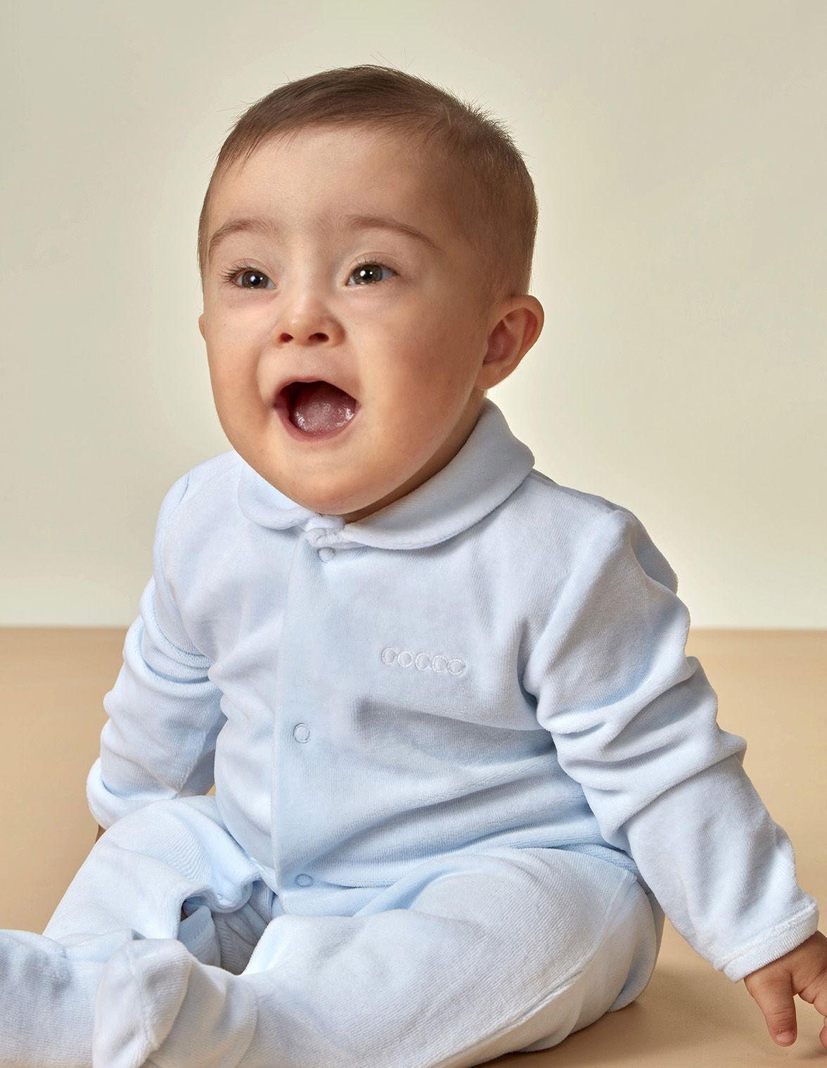 Pijama De Velur De Beb Ni o Gocco