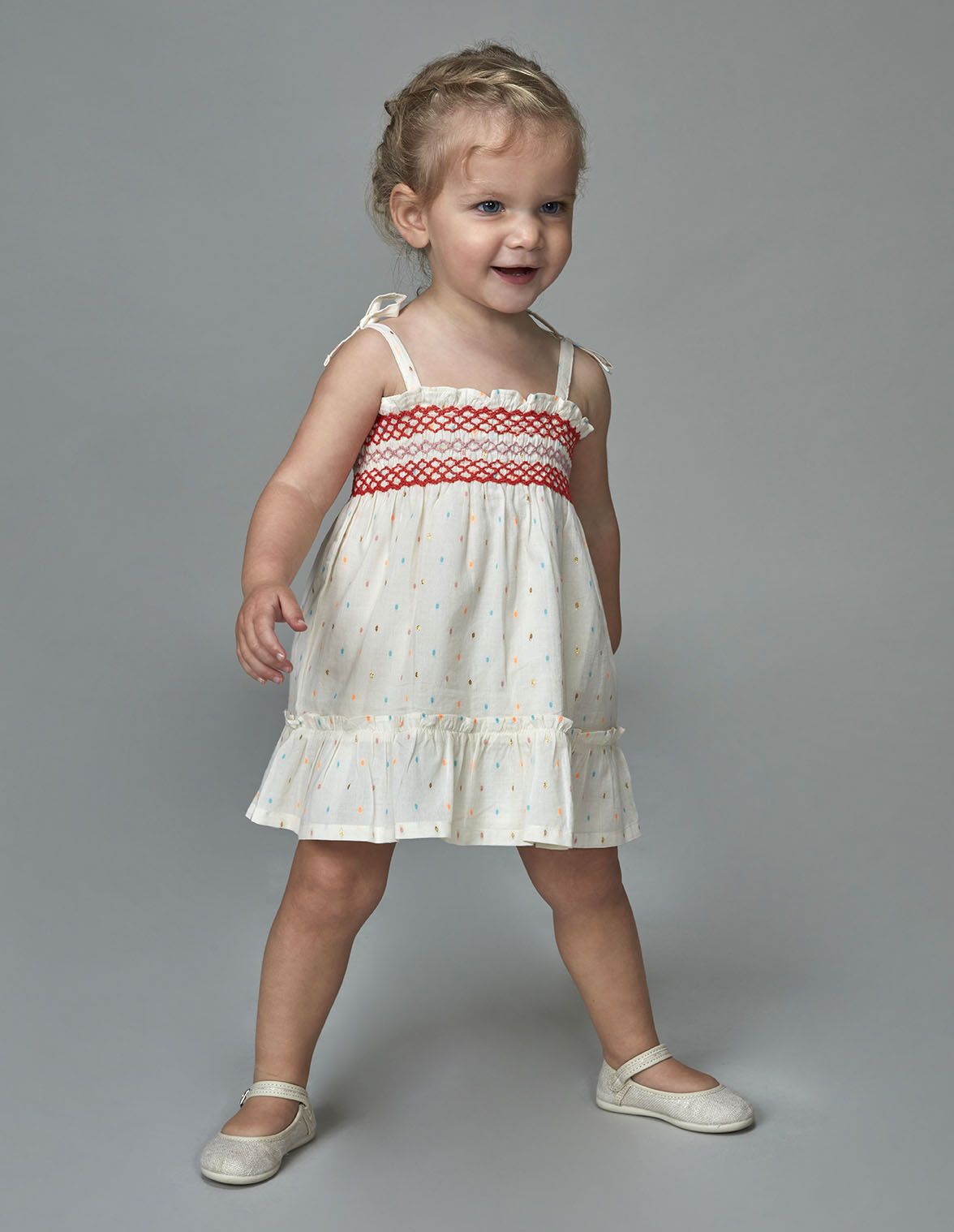 Vestidos de nido de abeja para niña online