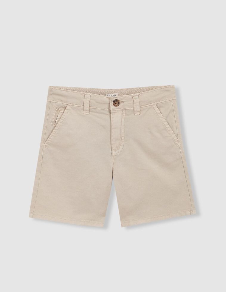 Pantalón chino corto marrón