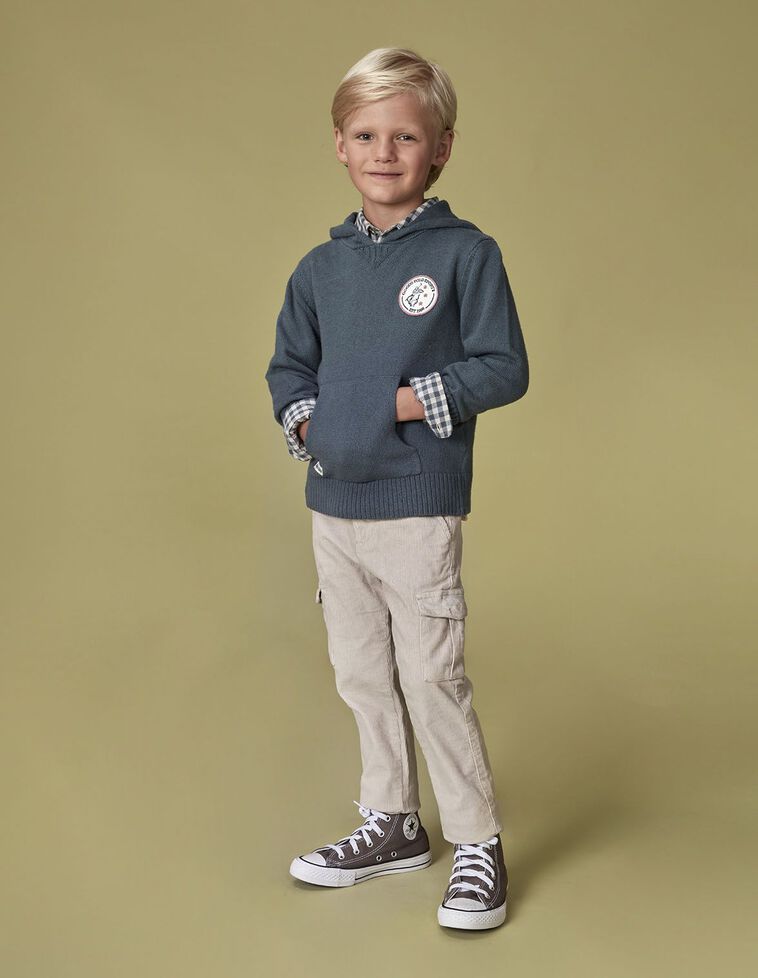 Pantalon cargo micropana piedra