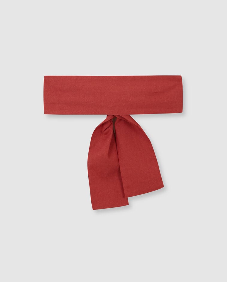 Fajin lino para vestidos coral