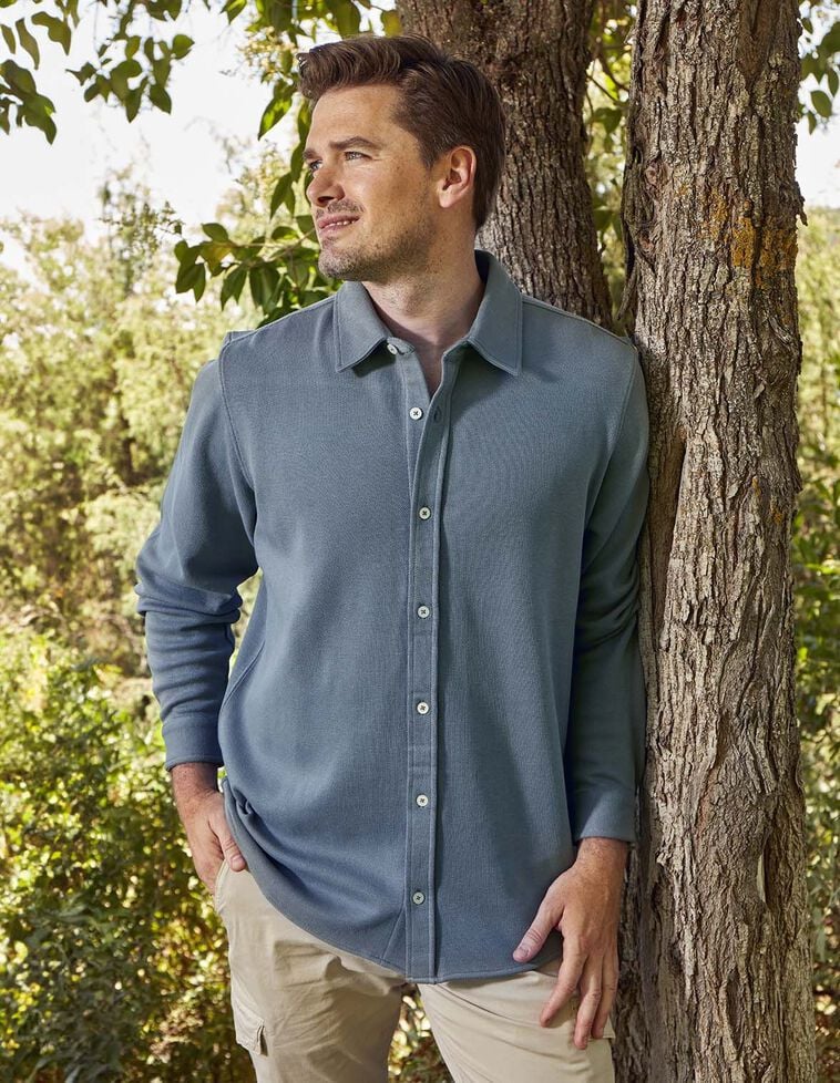 Camisa polo de padre verde oscuro Camisa polo de padre verde oscuro