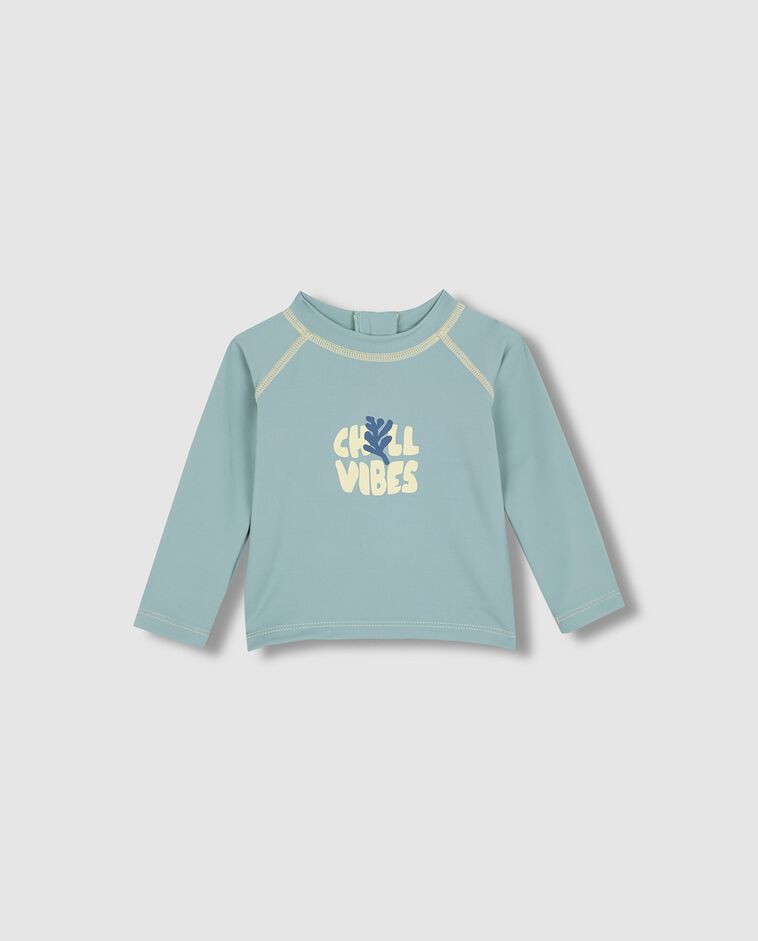Camiseta protecci&oacute;n solar manga larga verde