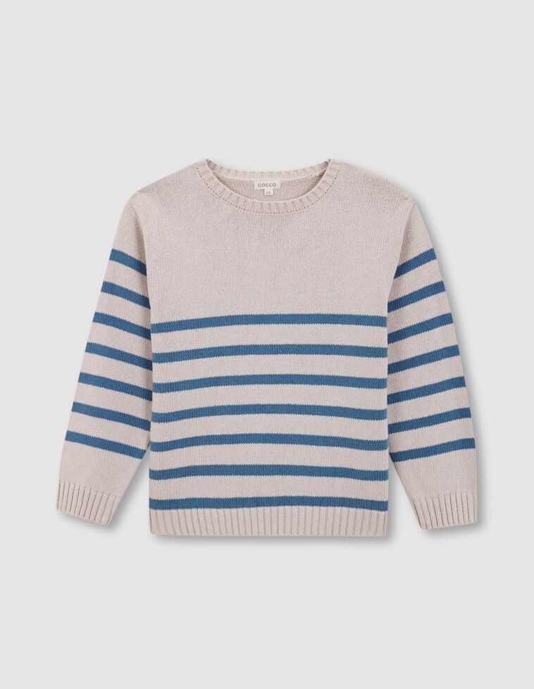 Jersey de rayas piedra