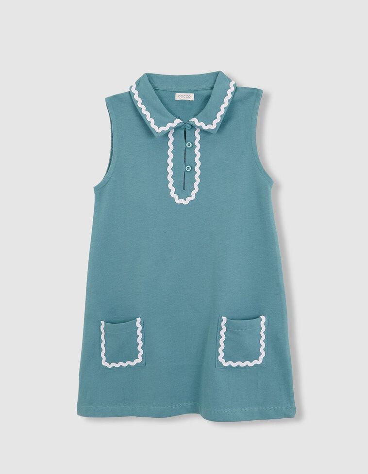 Vestido de terry azul claro