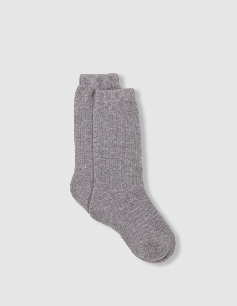 Calcetines liso gris claro