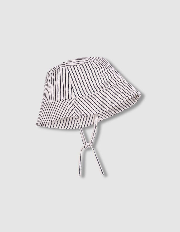 Gorro rayas azul