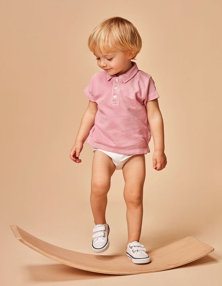 Polo de piqué rosa 
