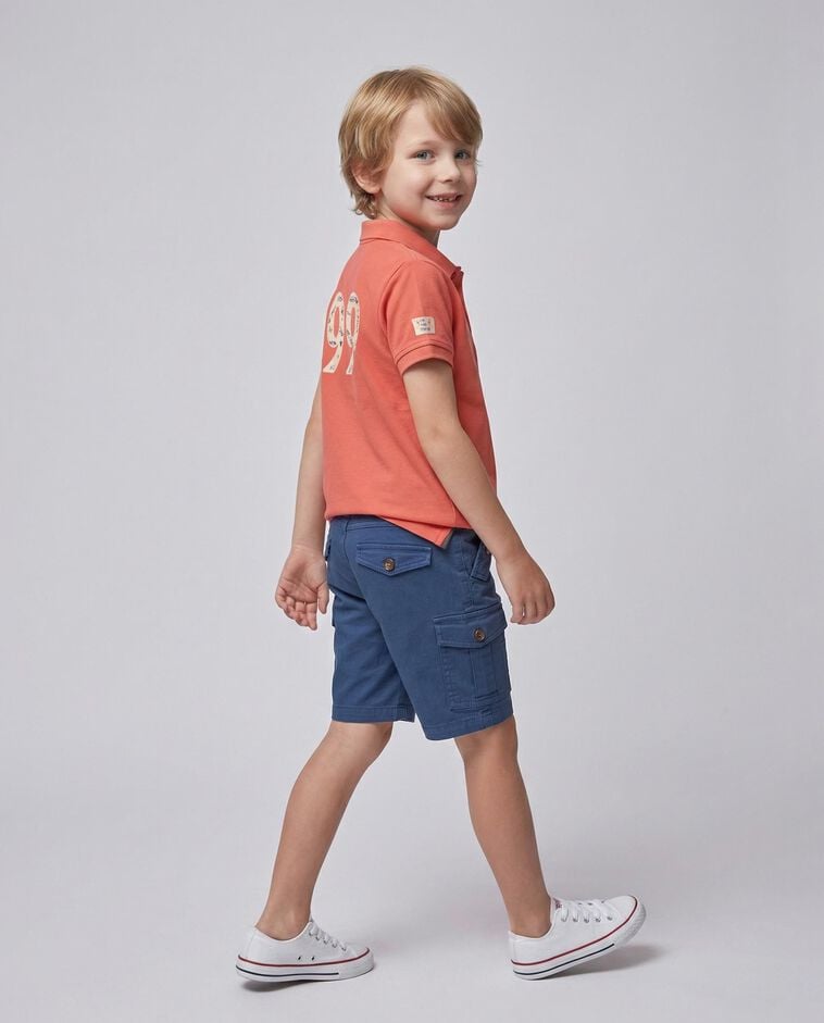 Pantal&oacute;n corto cargo azul