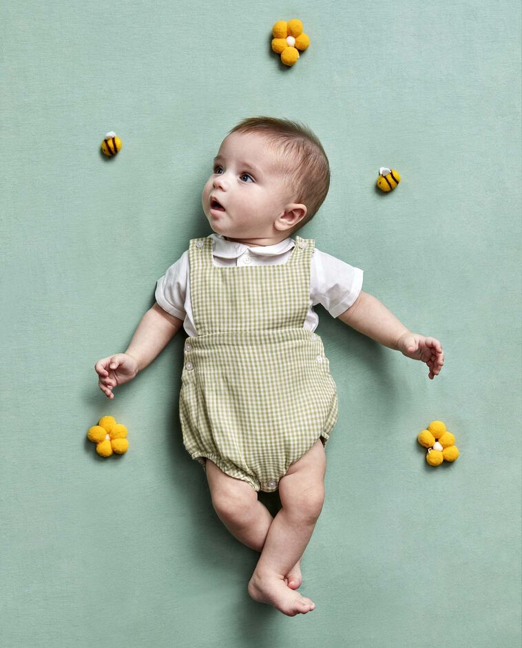 Ranita de vichy blanco