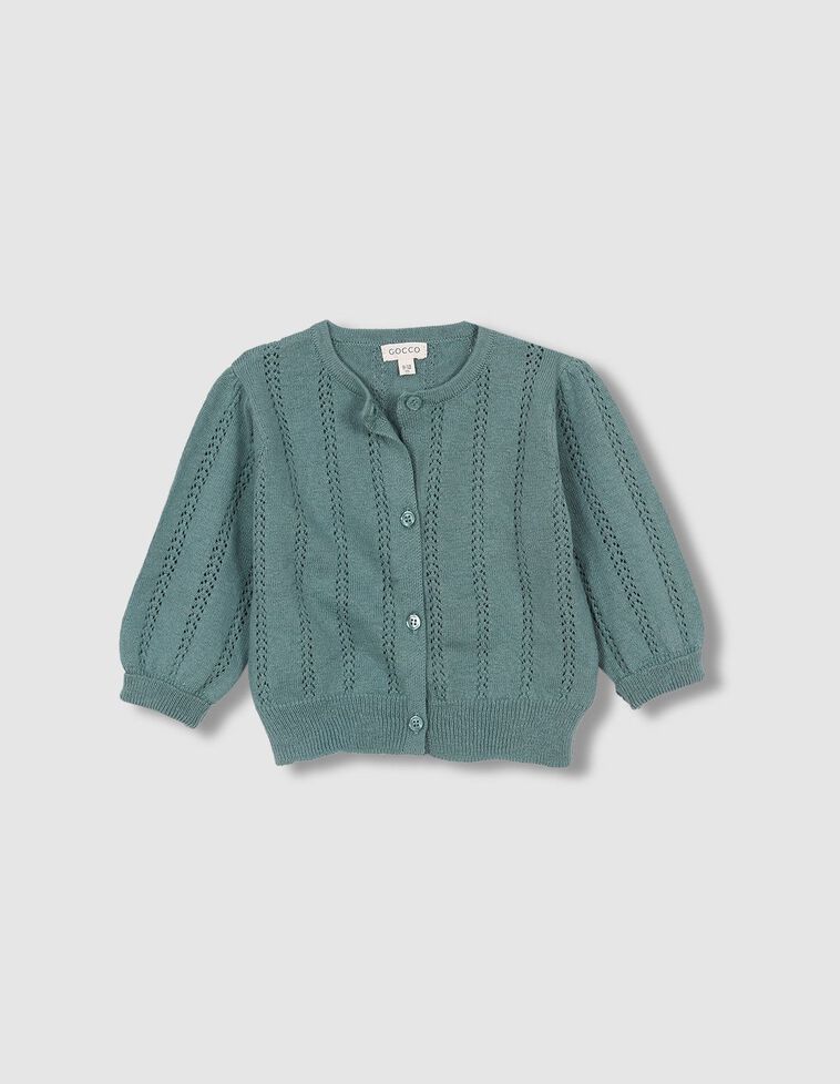 Chaqueta calada verde 