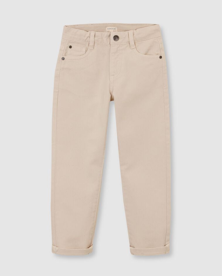 Pantal&oacute;n cinco bolsillos piedra ni&ntilde;o