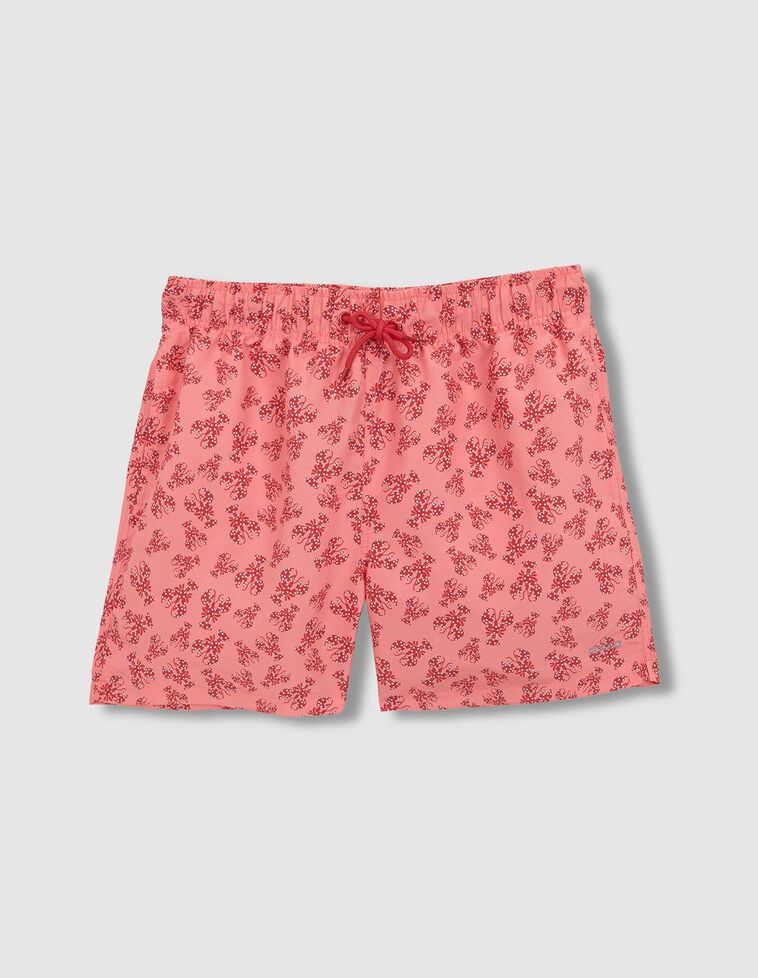 Bañador padre estampado langosta rosa
