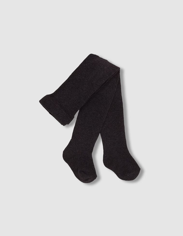 Leotardos básicos lisos gris oscuro