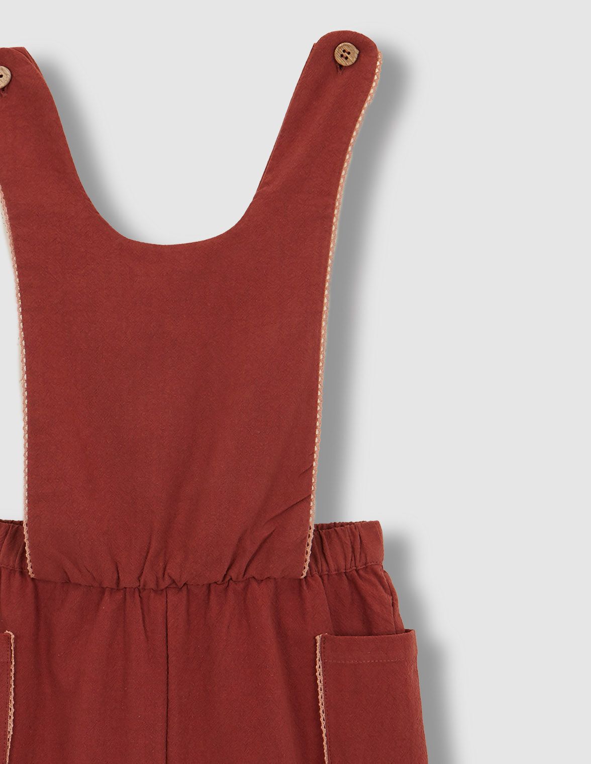 Peto largo rojo para nina infantil Gocco