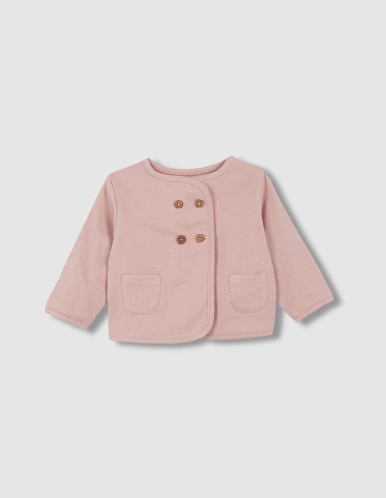 Chaqueta jersey rosa viejo
