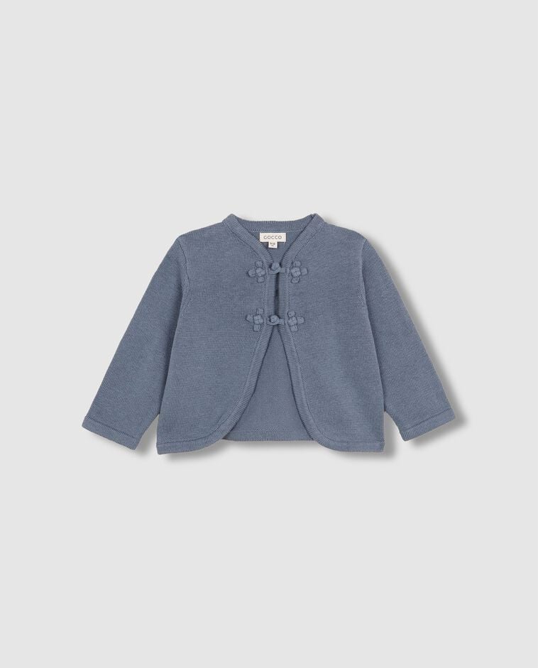 Chaqueta boton especial azul