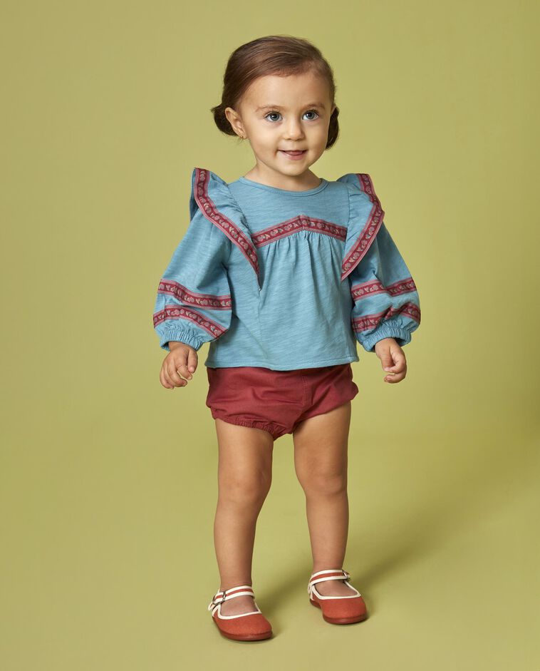 Bombacho de sarga rosa