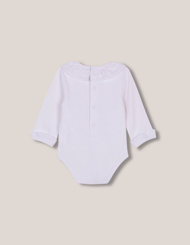 Body Cuello De Gasa Blanco Optico