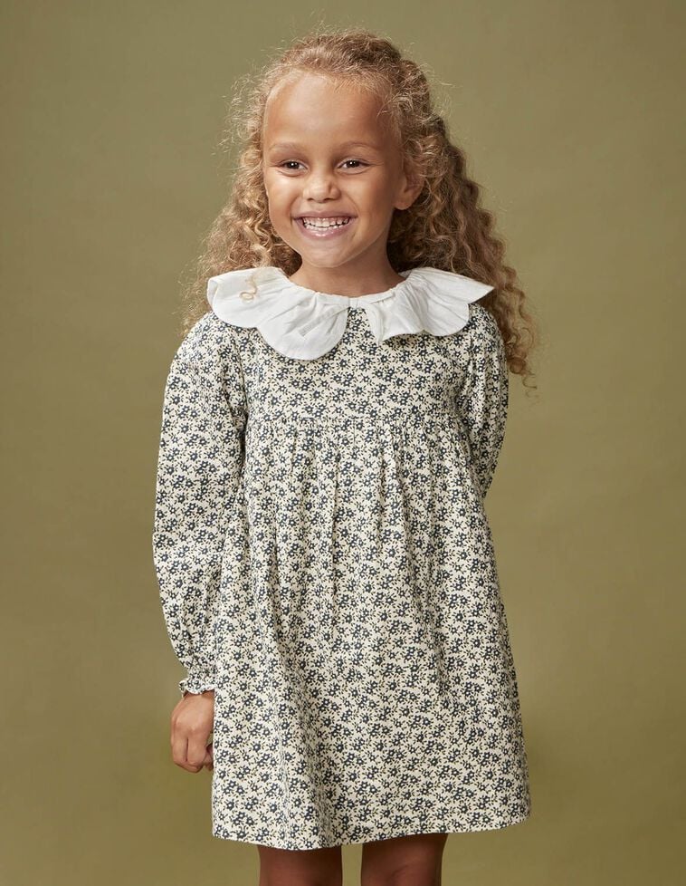 Vestido florecitas blanco