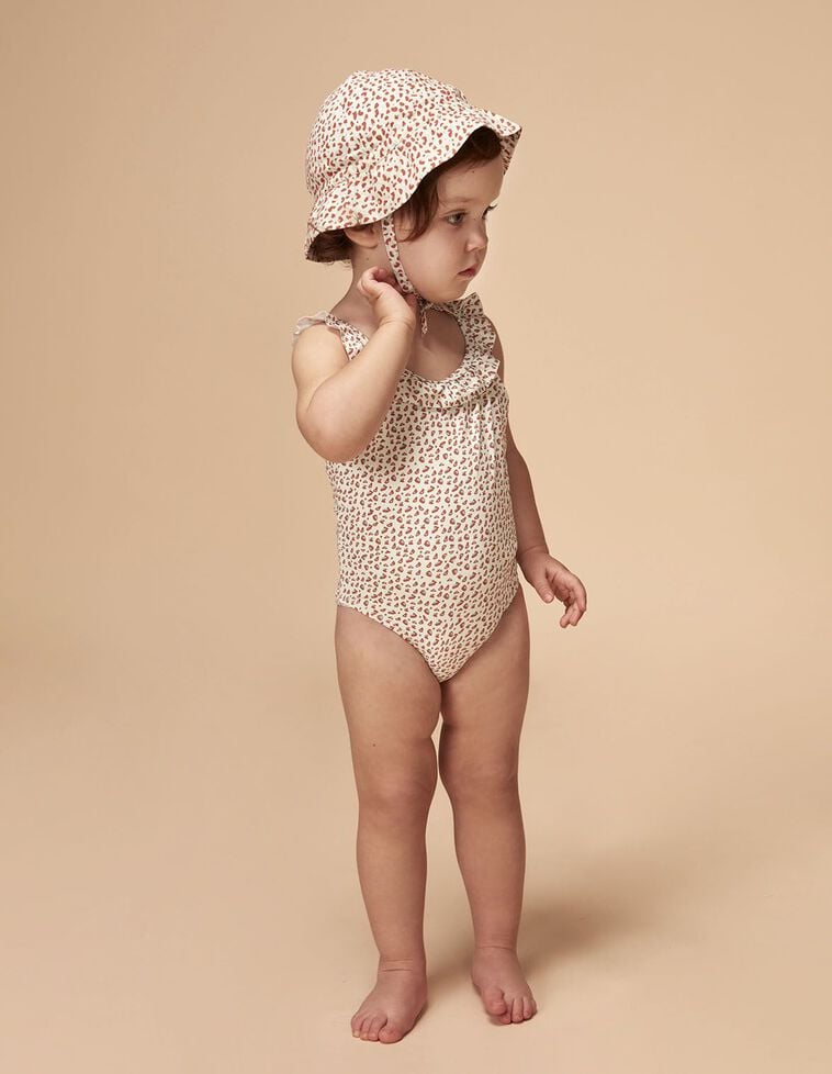 Gorro con estampado animal rosa