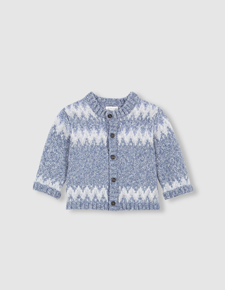 Chaqueta greca azul