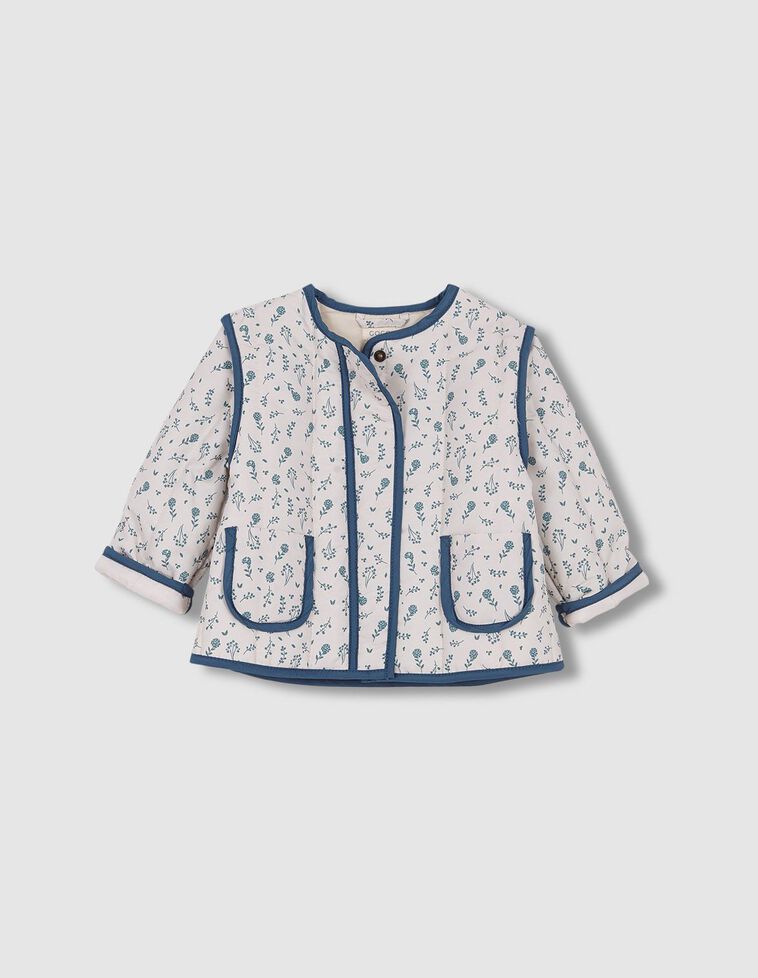 Chaqueta acolchada blanco roto
