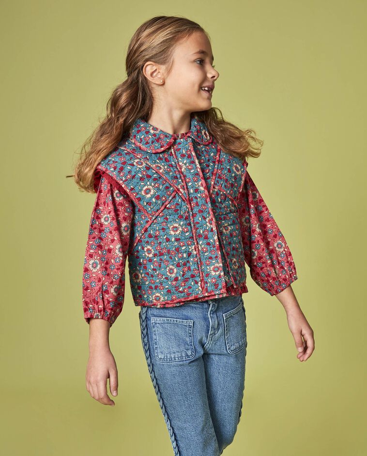 Chaleco acolchado azul