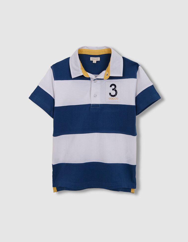 Polo parche g3 azul