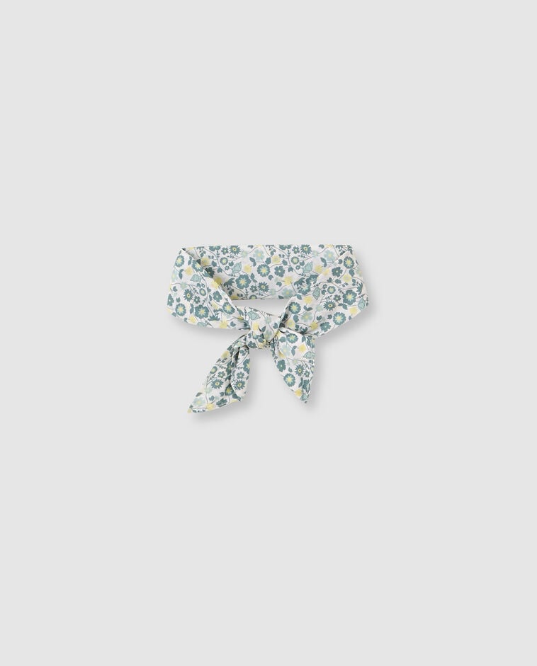 Fular con estampado blanco