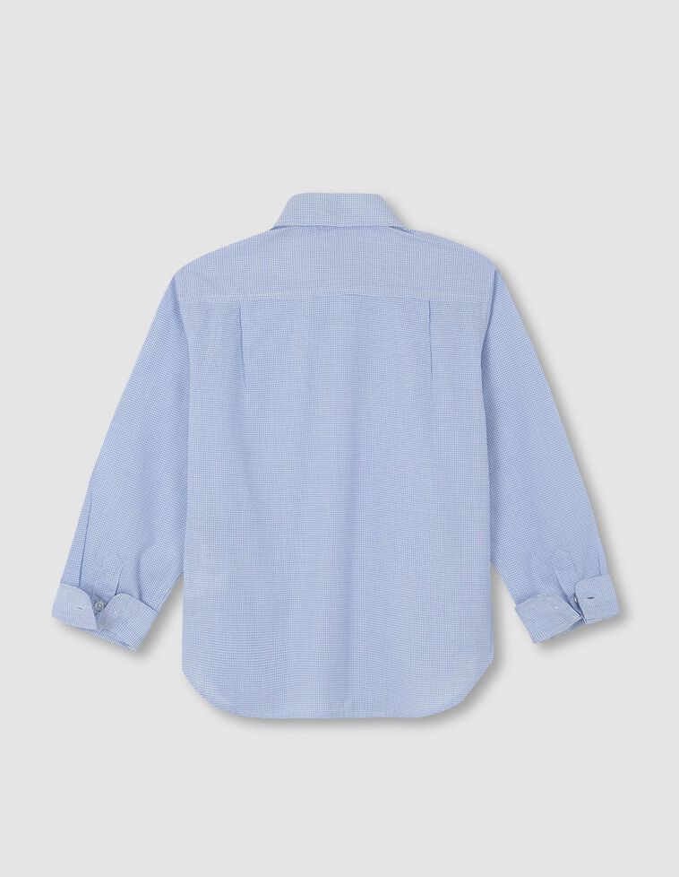 Camisa para corbata azul claro