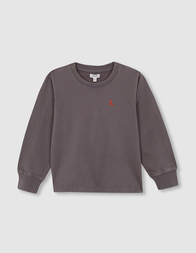 Sudadera big sister gris