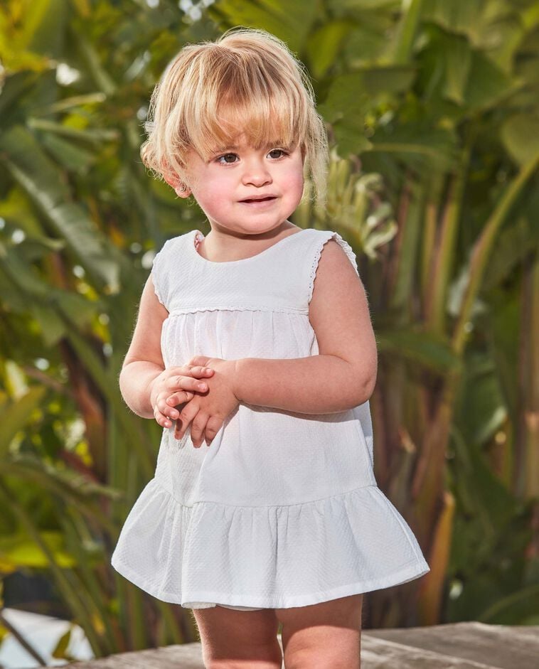 Vestido liso blanco